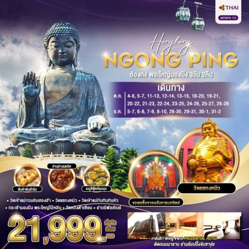 MYSP6 ทัวร์ฮ่องกง พระใหญ่นองปิง ช้อปปิ้งจิมซาจุ่ย [OCT-DEC] 3วัน 2คืน บิน THAI AIRWAYS